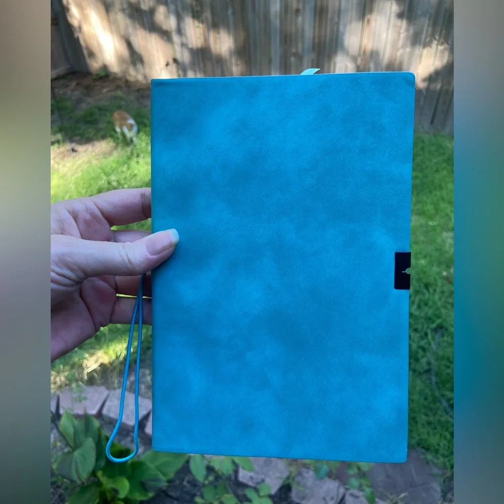 Journal Blue Faux Suede Journal for writing, scripting, list making or doodling